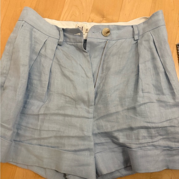 Helsa Linen Rolled Short - Picture 5 of 8